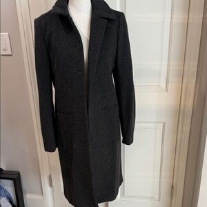 Elegant charcoal Wool Coat